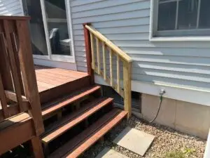 Deck Railing Addition in Granby
