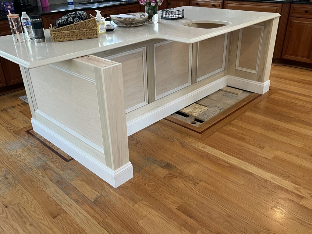 Kitchen Cabinet Trim Installation in Simsbury