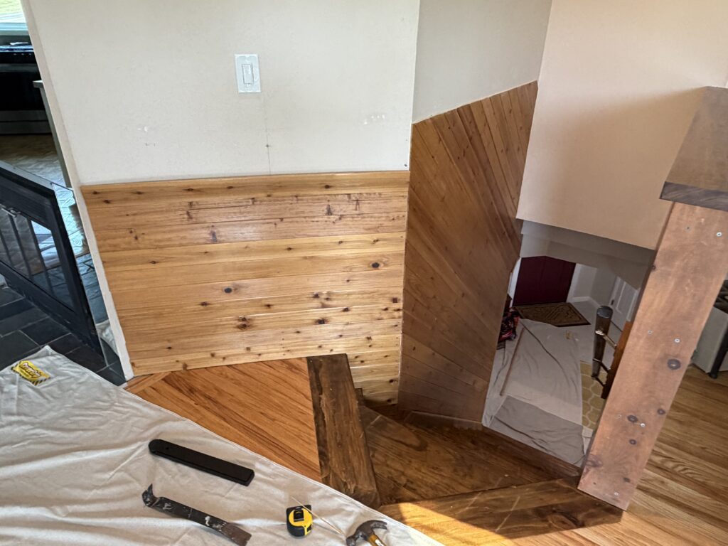 Modern Paneling Installation in Bloomfield — carpentry services