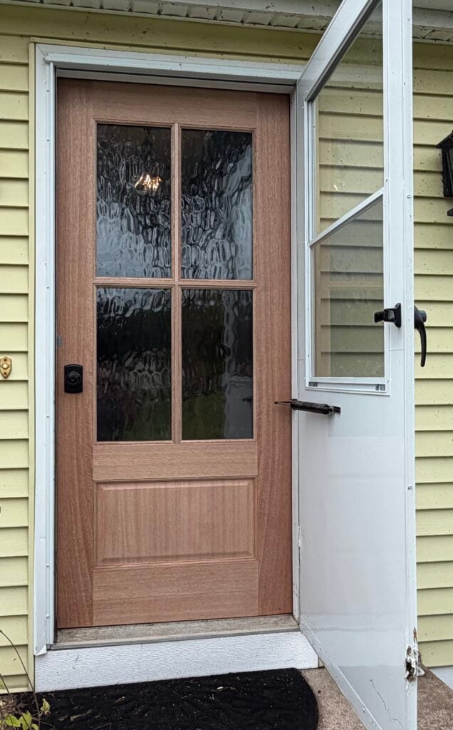 Front Door Installation in Granby — Carpentry