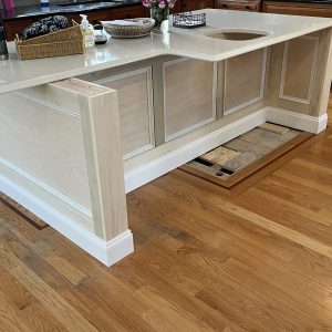 Kitchen Cabinet Trim Installation in Simsbury